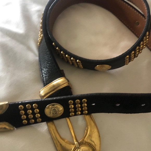 Giani Versace black and gold belt unisex - Picture 8 of 8